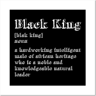 'Definition of Black King' Awesome Melanin Gift Posters and Art